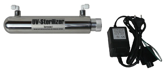 UV sterilizátor 6 W UV lampa 1GPM